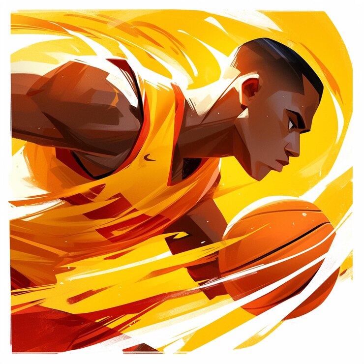 Vector a malawian man is playing netball