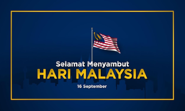 Malaysia Day Background Design Vector Illustration