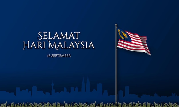 Malaysia Day Background Design Vector Illustration