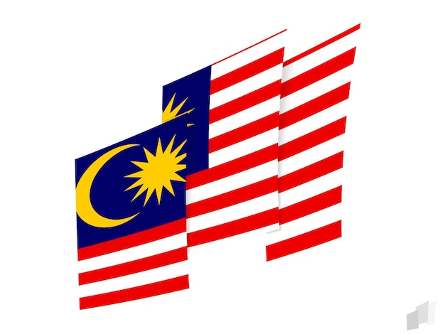 Premium Vector | Malaysia flag in an abstract ripped design modern ...