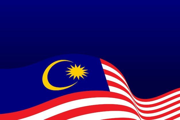 Malaysia Flag Vector icon design illustration Template