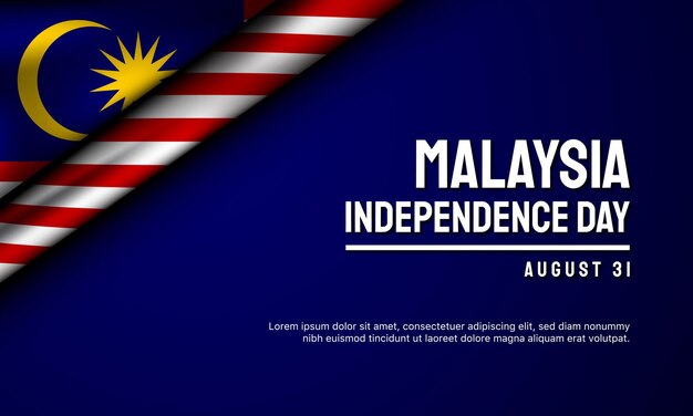 Malaysia Independence Day Background Design