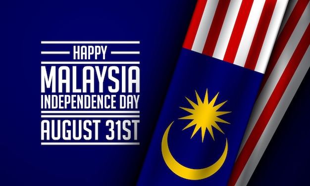 マレーシア独立記念日の背景デザイン