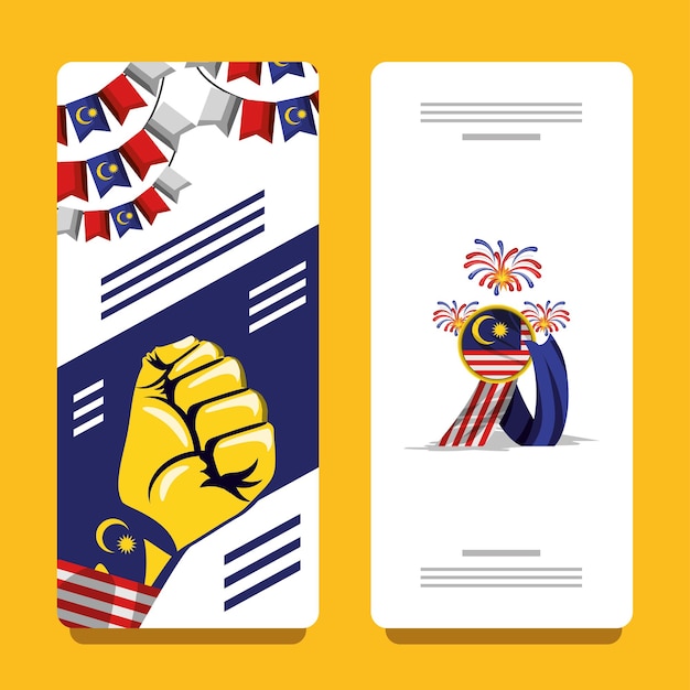 Malaysia independence day banner