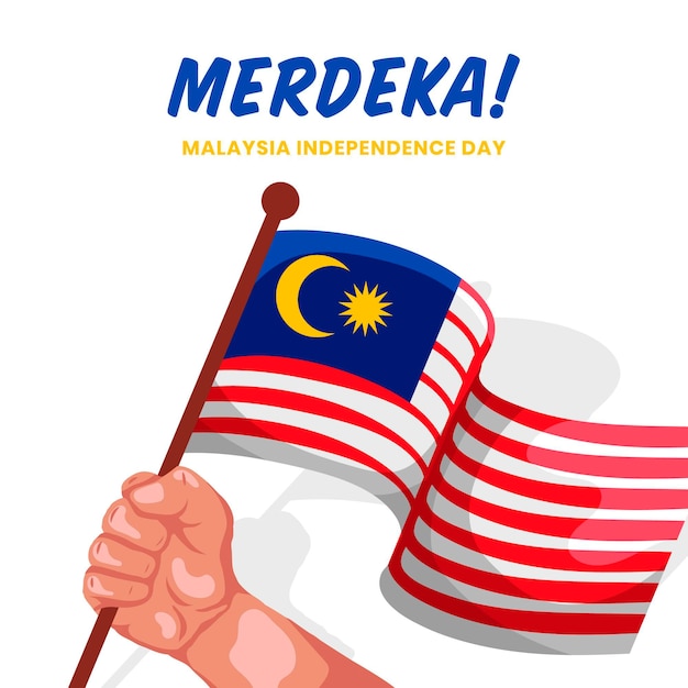 Malaysia independence day concept