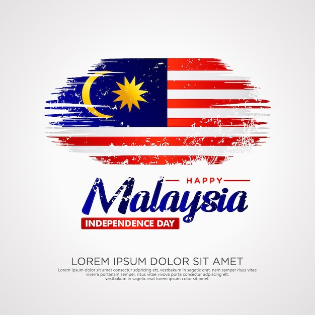 ベクトル マレーシアの独立記念日のテンプレート