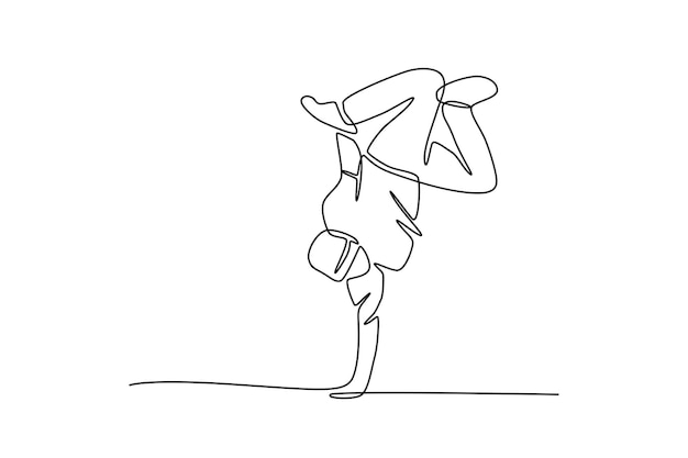 남자 브레이크댄서 브레이크 댄스 콘셉트 온라인 그림