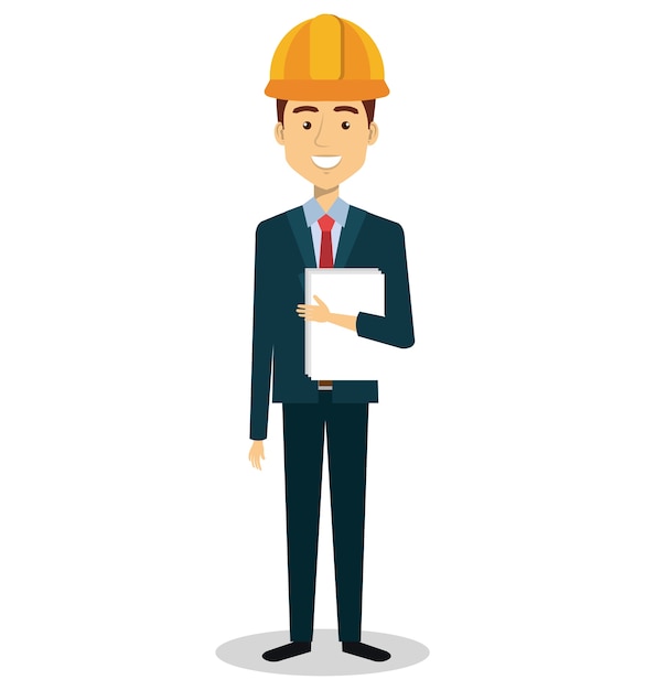 Male builder avatar character