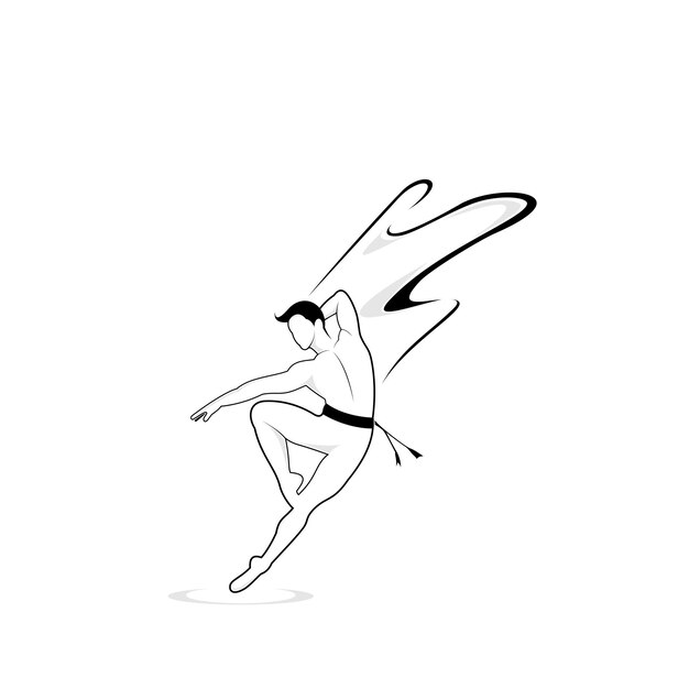 男性ダンサーのロゴデザインの概要