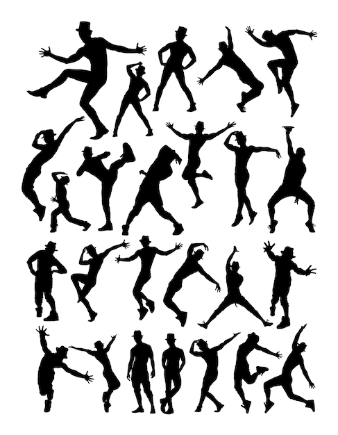 Male dancer silhouette