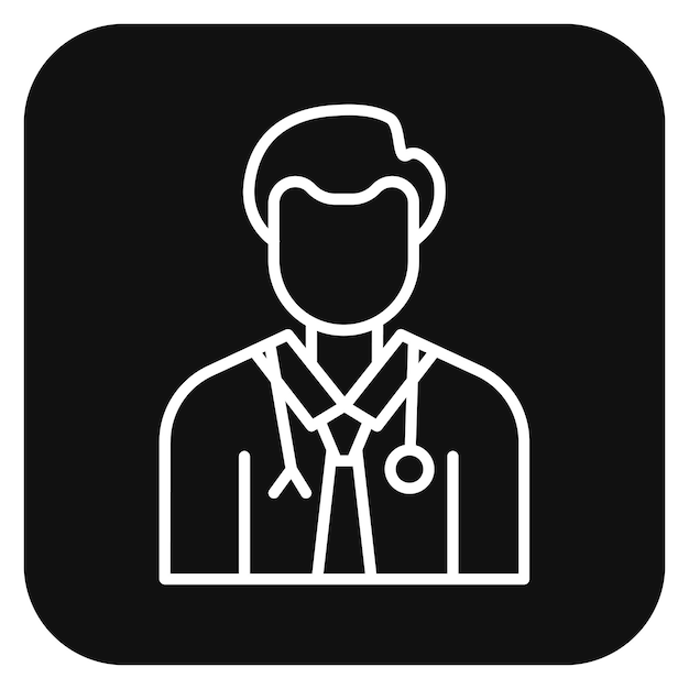 Male Doctor Vector Illustration