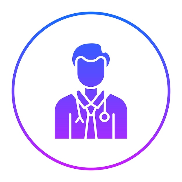 Male Doctor Vector Illustration