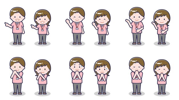 남성과 여성 보살 담당자 04