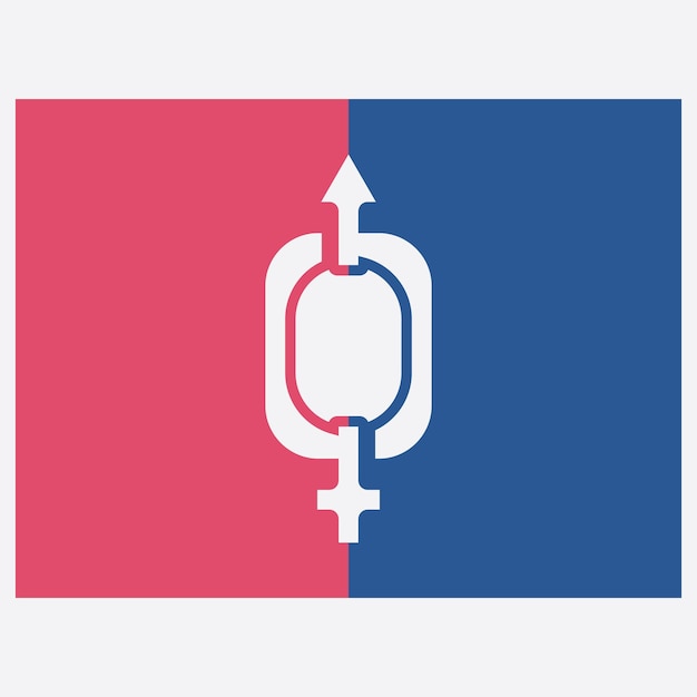 Male and female gender logos