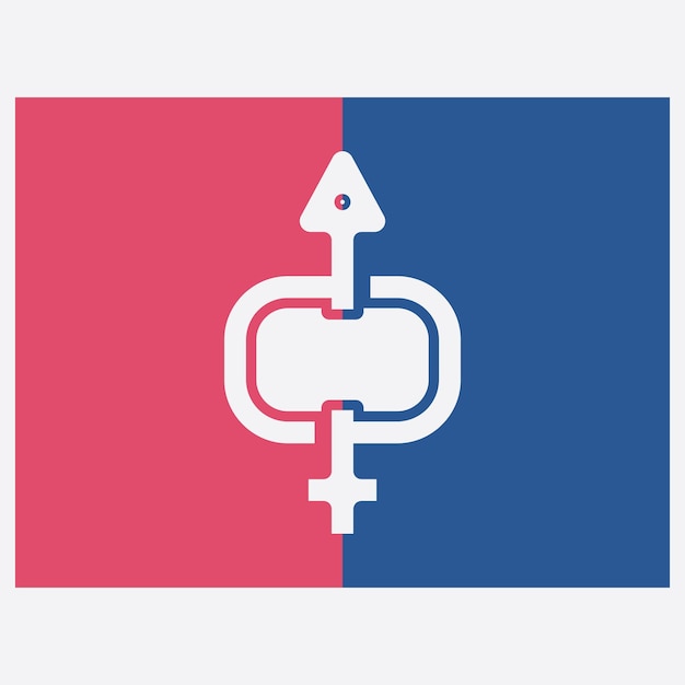 Male and female gender logos