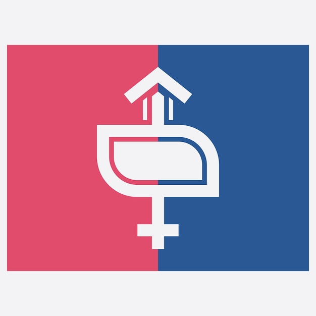 Male and female gender logos