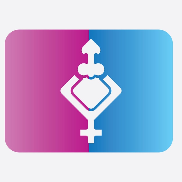 Male and female gender logos