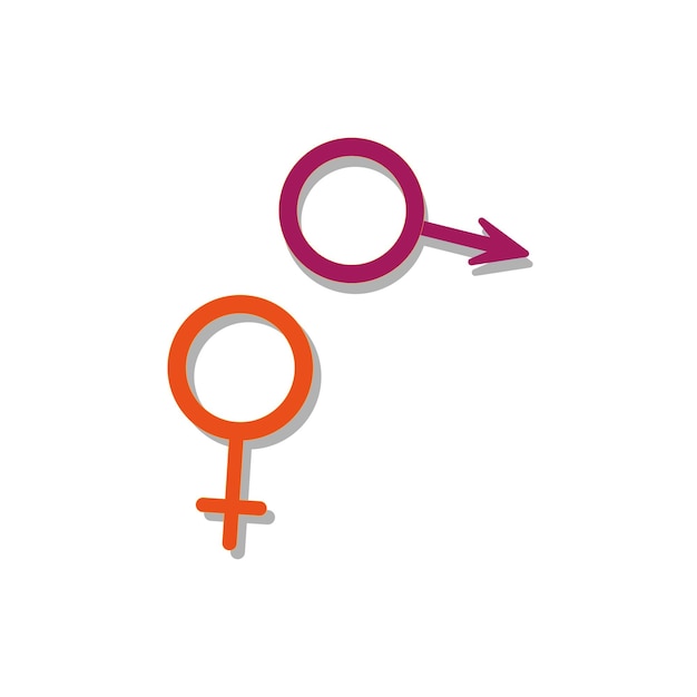 Male female sign. Man and woman sign. Vector illustration.