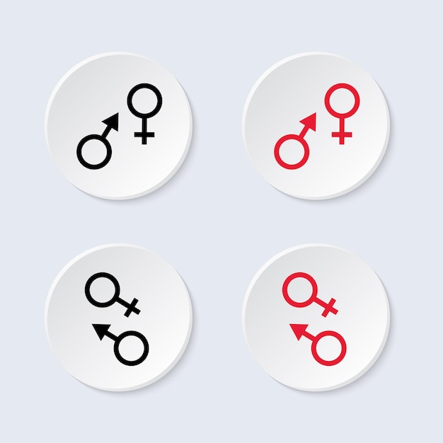 Male and Female symbol. Vector icon.