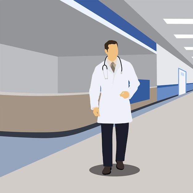 male medical worker illustration 10