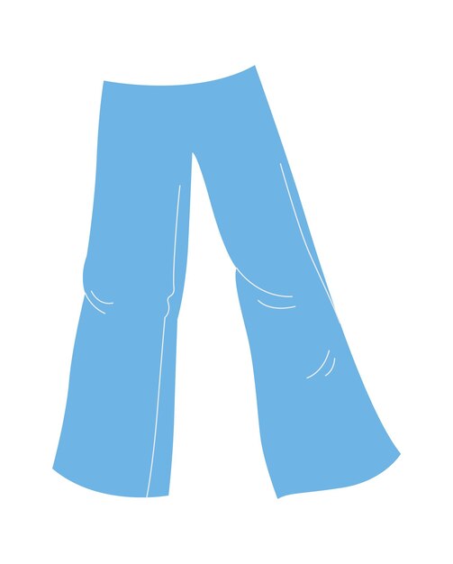 Male pants hand drawn illustration