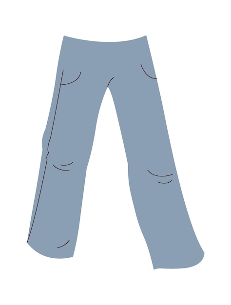 Male pants hand drawn illustration