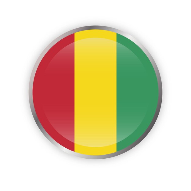 Mali Flag in round