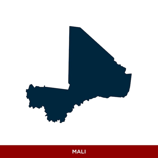 Mali land kaart pictogram Vector ontwerpsjabloon