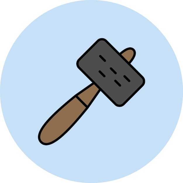 Mallet Flat Illustration