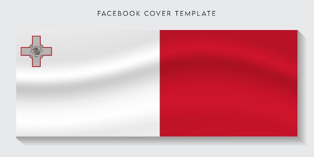 Malta land vlag sociale media achtergrond