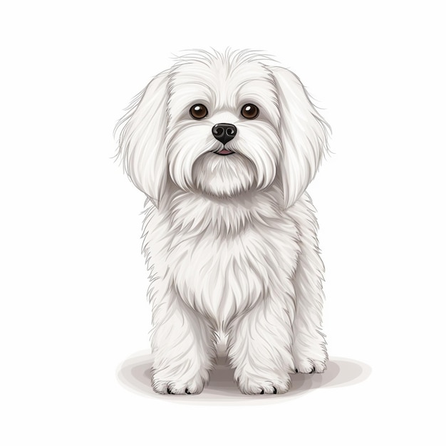 Vector maltese hond illustratie vector