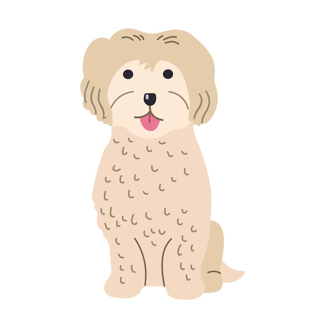 Maltese icoon clipart avatar logo geïsoleerde illustratie