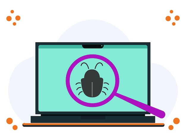 Malware Detect Concept Illustratie Stijlvol en mooi