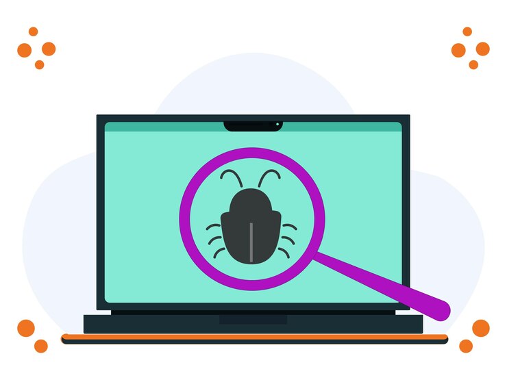 Vector malware detect concept illustratie stijlvol en mooi