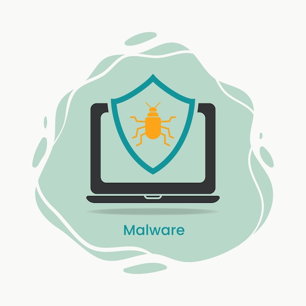 Malware icon graphic design vector illustration