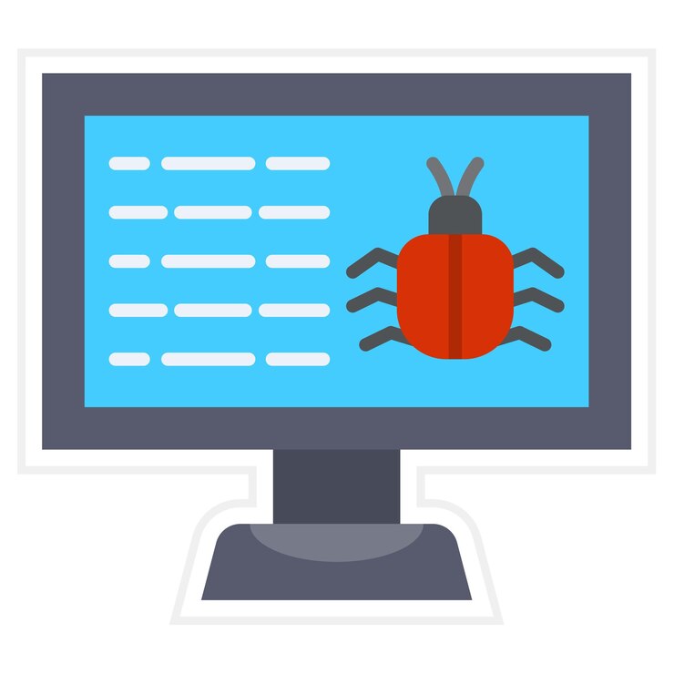 Vector malware icon