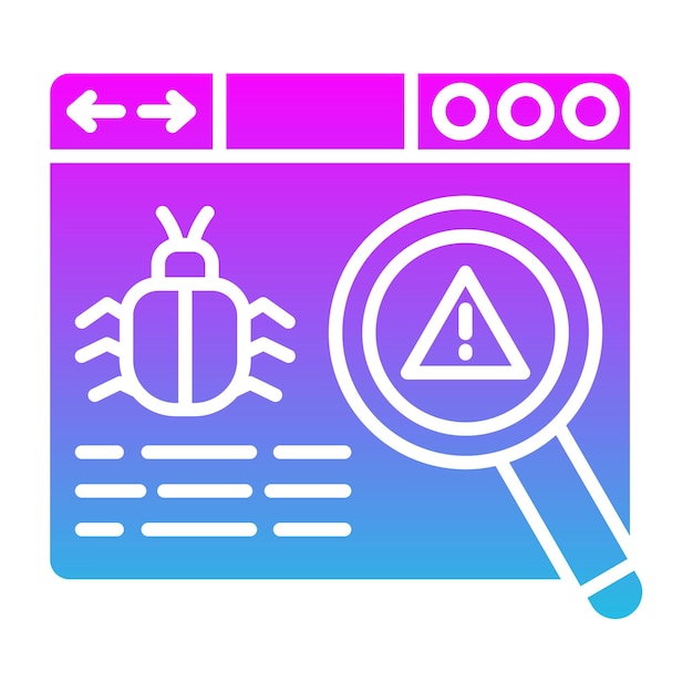 Vector malware icon