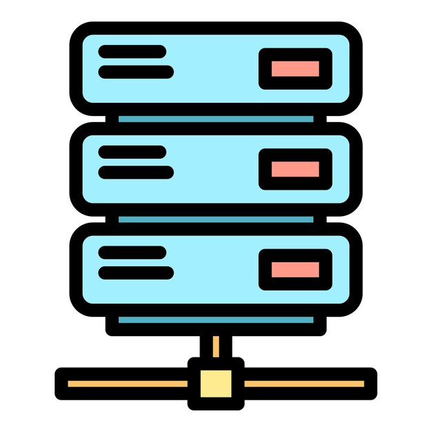 malware system icon outline malware system vector icon color flat isolated