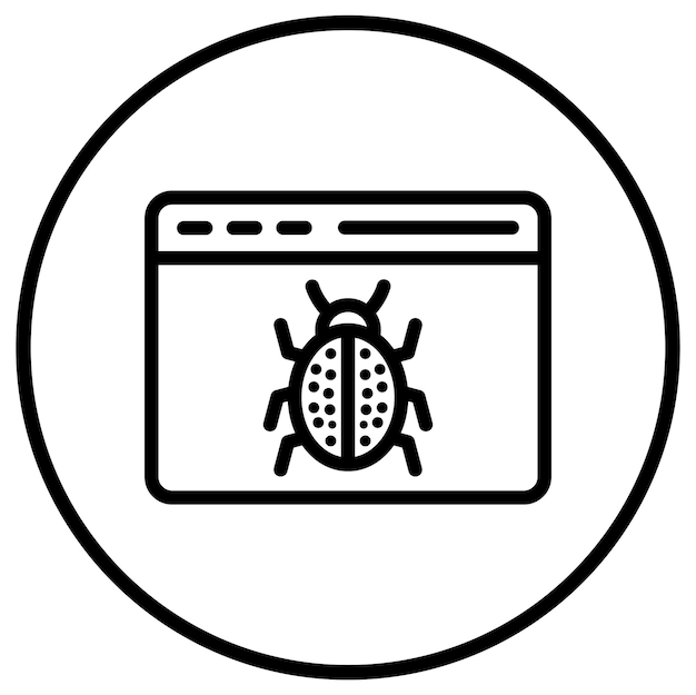 Malware Vector Icon Design Illustration