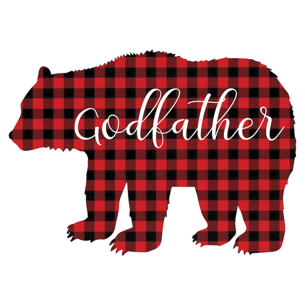 Mama Bear Buffalo Plaid Design