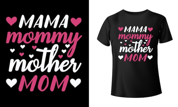 Мама Мамуй Мать Мама Дизайн футболки 2
