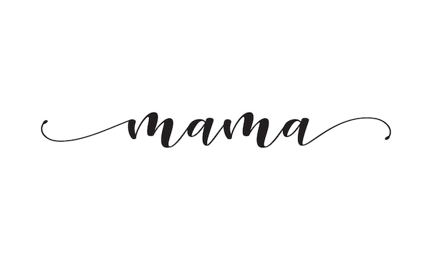 Mama text for mothers day ideas vector Templete