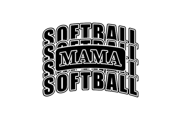 Mama Varsity EPS T-shirt Baseball Mama T-shirt