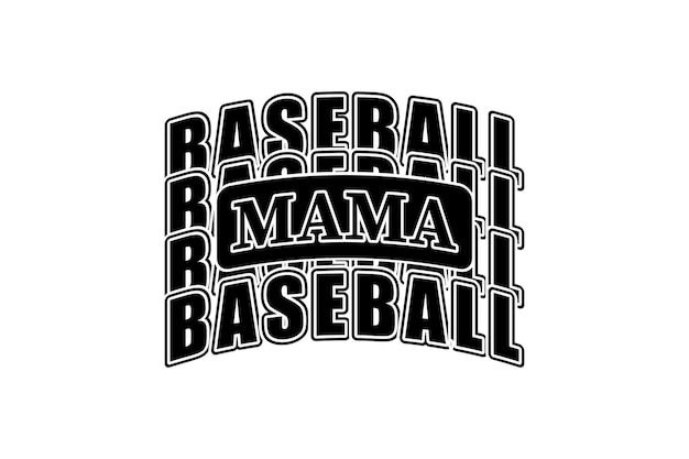 Mama Varsity EPS T-shirt Baseball Mama T-shirt