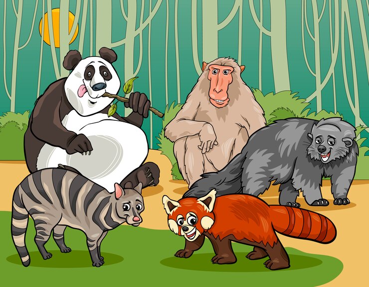 哺乳動物動物漫画イラスト