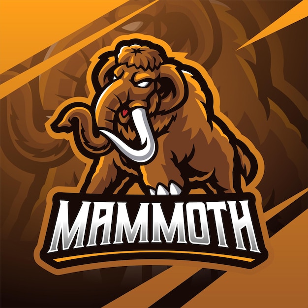 Mammoth Esport 마스코트 로고 디자인