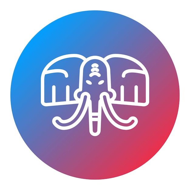 Mammoth icon vector image Can be used for Museum