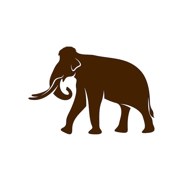 Векторный шаблон дизайна логотипа mammott силуэт иллюстрации дизайна mammott