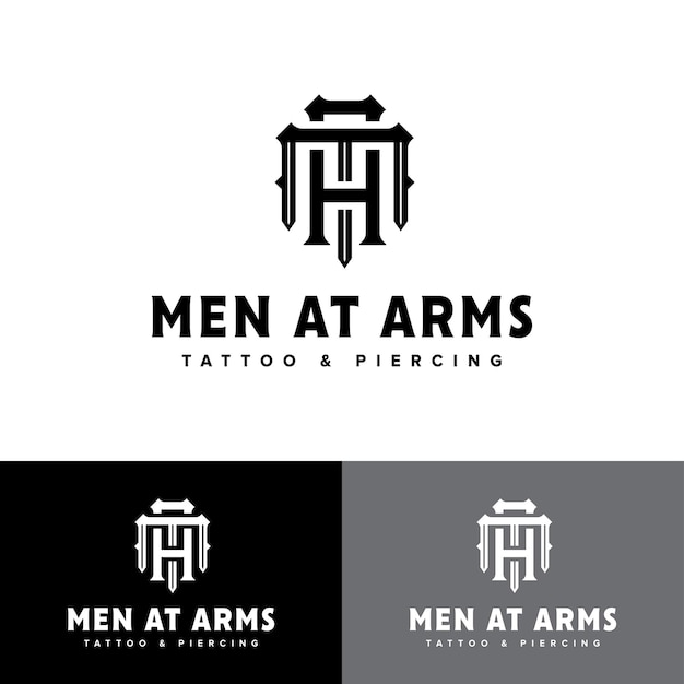 Vector man at arms logo