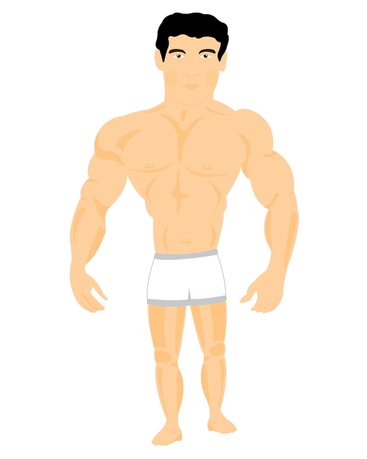 Vector 남자 운동 선수